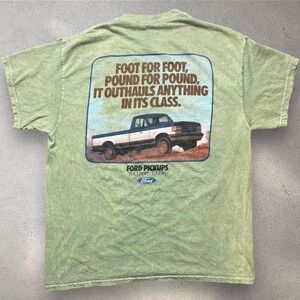 Ford Pickups Built Ford Tough Vintage Style Graphic Tee Mens Large Truck Shirt